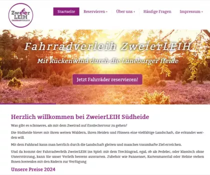 Fahrradverleih ZweierLEIH Südheide
